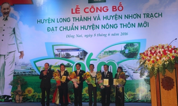 Đồng Nai có thêm 2 huyện được công nhận đạt chuẩn nông thôn mới